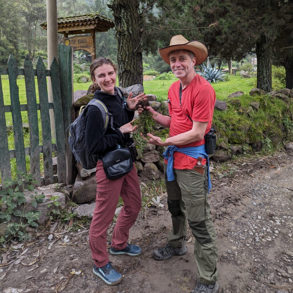 carl and julia holding a cystopteris